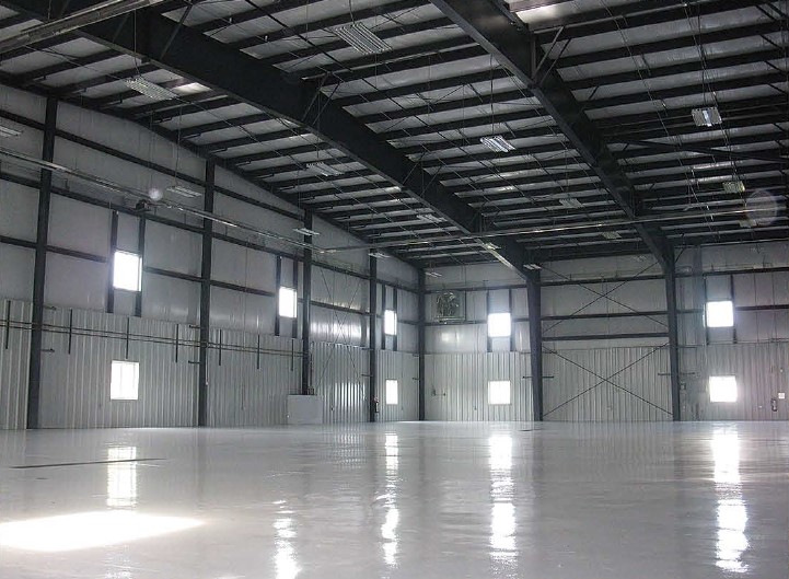 Bedford Airport Hangar interior